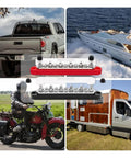 Battle Ready Heavy Duty 12V Bus Bar And Ground Power Distribution Block 250A Marine Terminal Kit mounted on vehicles.