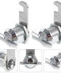Keyless Cabinet Locks With Anti Theft Cam Latch Zinc Alloy Metal Drawer Lock Set for Cabinets File Cabinets Drawers