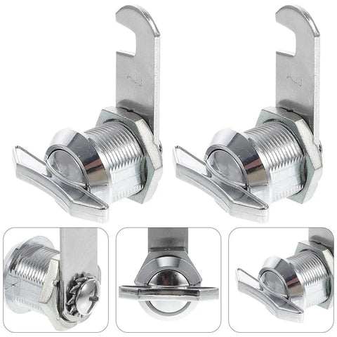Keyless Cabinet Locks With Anti Theft Cam Latch Zinc Alloy Metal Drawer Lock Set for Cabinets File Cabinets Drawers