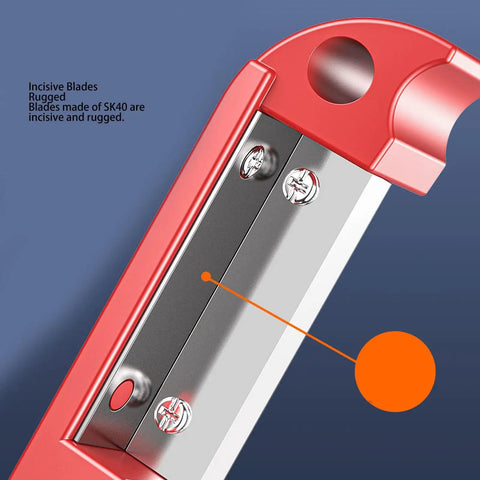 Pro Grade Wire Stripper Tool With Precise Crimping and 360 Rotation Cutting, Auto Adjusting Jaw, Ergonomic Handle, Clean Cuts, Wide Compatibility for Ethernet RJ45, Coax, Power, and Electrical Cables, SK40 blades close-up