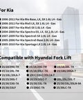 Rock Solid Alternator Lower Mounting Bolt Nut And Washer Kit Fits Hyundai Elantra Accent Tucson And Kia Rio Spectra Sportage Hardcore Steel Oe 3745122000 Shop Grade Swap Ready compatibility chart with vehicle models.