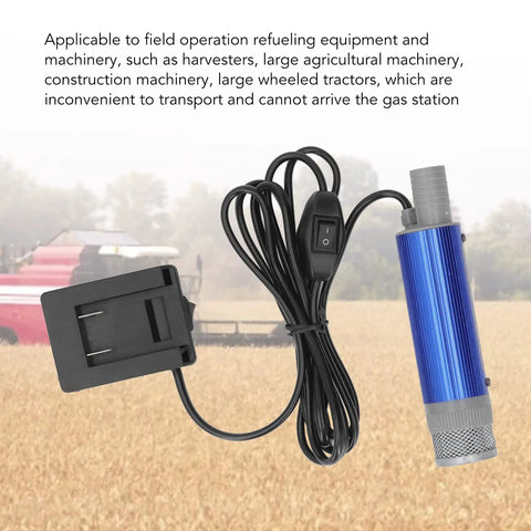 Heavy Duty 12V Electric Submersible Pump For Water And Oil Transfer With Built In Bottom Filter Stainless Steel Build Fits Standard 5.1 Cm Drums Perfect For Agricultural Sites Farming Tasks And Portable Fluid Handling Jobs Around The Shop