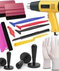 Vinyl Wrap Heat Gun Kit For Car Wrap And Window Tint Includes 110V 1800W Heat Gun Plastic Squeegees Magnetic Holder Gloves