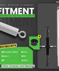 Universal Boat Gimbal Bearing Puller And Alignment Tool Kit for Mercruiser Alpha, Bravo, OMC with components displayed