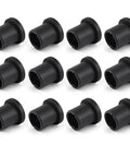 Dead Nuts Tight 12 Piece Suspension Bushing Kit Upper Lower A Arm Isolators With Flanged Sleeves Killer Fit For John Deere Gator Xuv Work Rigs M158746 Am158746 set of 12 black bushings, designed for isolating vibrations.