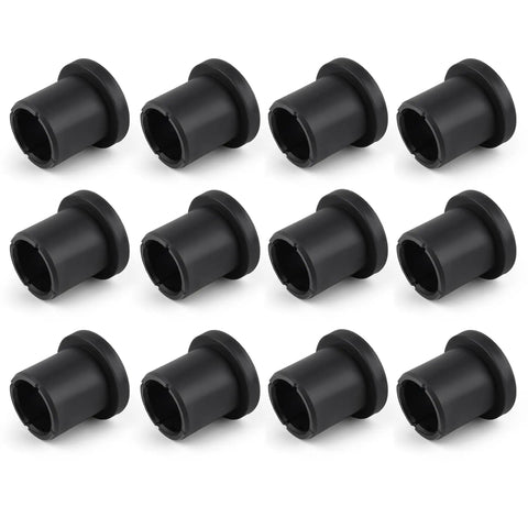Dead Nuts Tight 12 Piece Suspension Bushing Kit Upper Lower A Arm Isolators With Flanged Sleeves Killer Fit For John Deere Gator Xuv Work Rigs M158746 Am158746 set of 12 black bushings, designed for isolating vibrations.