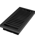 Montezuma 4 By 10 Inch Decorative Floor Register 5 Pack In Black Iron With Durable Steel Faceplate Textured Powder Coat Finish