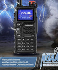 10W Two Way Radio For Outdoor Survival with NOAA weather, long range, USB-C charging, high gain antenna in storm setting