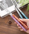 Integrated Forging Bushing System With Aluminum Channel Handle, showing ergonomic grip and colorful handle, on wood surface