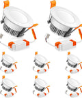 2 Inch LED Recessed Lighting Dimmable Downlight With 3W Equivalency To 35W Halogen 4000K Nature White CRI 80 Eight Pack