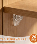 20 Pack Clear Cabinet Shelf Support Pegs Equipped With 5mm Locking Holder Clips Premium Replacement Hardware Totally Secure Fit inside wooden cabinet.