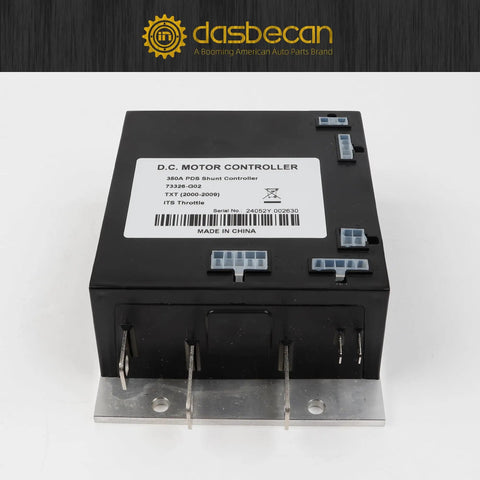 EZGO TXT Golf Cart Motor Controller 36V PDS 350 Amp Replacement Drop-In with connectors visible, fits 2000-2009 Curtis models.