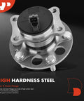 Rear Wheel Bearing And Hub Assembly With ABS And 5 Lug For Hyundai Elantra 2017 2020 And Kona 2018 2022 FWD Only, top view