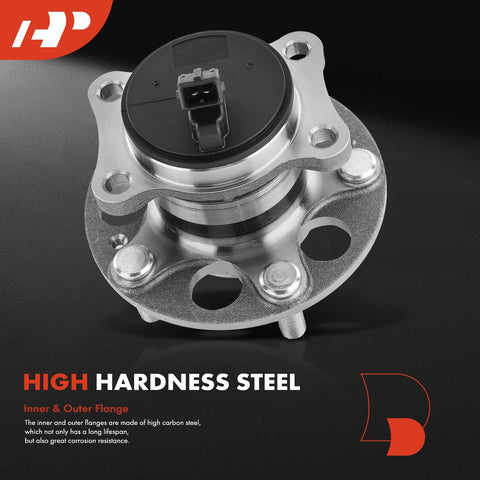 Rear Wheel Bearing And Hub Assembly With ABS And 5 Lug For Hyundai Elantra 2017 2020 And Kona 2018 2022 FWD Only, top view