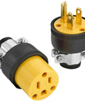 Beefed Up Cord End Repair Kit For Extension Cords 15 Amp 125 Volt With 6 Sets Male And Female 3 Prong Grounding Connectors