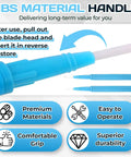 Pro Grade Precision Screwdriver Set Four Piece Ceramic Handle Tools with ABS material handle for comfortable grip and easy operation.