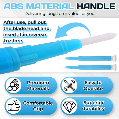 Pro Grade Precision Screwdriver Set Four Piece Ceramic Handle Tools with ABS material handle for comfortable grip and easy operation.