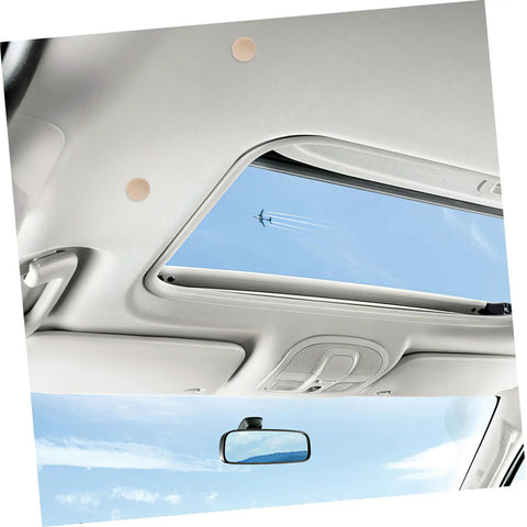 Beige Car Roof Headliner Repair Kit With Snap Rivet Pins And Retainers, Durable Quick Fix For Interior Ceiling, installed view