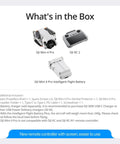 Ultra Lightweight 4K Drone With Camera For Beginners, 249g, 34 Minute Flight Time box content: drone, controller, battery