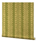 Elegant Gold Metallic Wallpaper Kickass Paste The Wall Install EcoFriendly PvcFree Wallcovering Made In Usa showing a luxurious leafy pattern.