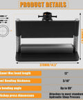 Heavy Duty 12 Inch Press Brake Attachment For 12 To 20 Ton Hydraulic Shop Presses With Dual Spring Design