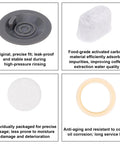 Espresso Machine Cleaning And Maintenance Kit With 2 Silicone Backflush Discs 4 Water Filters 12 Cleaning Tablets And A Silicone Sealing Ring For Daily Care Of Ninja Luxe Espresso Machines, backflush disc and filter set