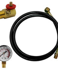 Air Tank Assembly Kit With 4 Ft Air Hose And 1/4 In Npt Tire Chuck, Brass Manifold, 0-200 Psi Gauge, Safety Bypass Valve image.