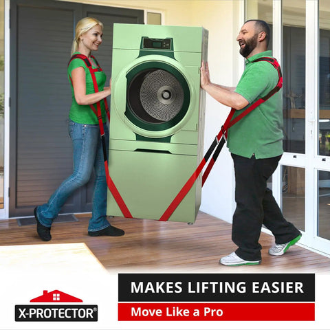 Moving Straps For Furniture, 2 Pairs, Heavy Duty Lifter Straps For Two Movers, Move Furniture Easily And Safely, Adjustable Length 50 To 118 Inches, Durable Lifting Straps To Prevent Back Strain