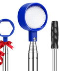 Telescopic 9 Foot Golf Ball Retriever With Stainless Steel Shaft And Unbreakable Nylon Head, Water Ready Ball Picker