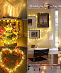2 Pack Solar String Lights 132Ft Of Warm White LED Fairy Lights, 400 LED Total used for indoor and outdoor decor