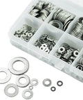 Ultra Thin Stainless Steel Flat Washer Set Pro Grade M2 To M10, 720-Piece Shim Gasket Assortment in organizer tray