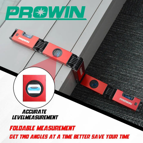 Built Tough 28 Inch Folding Level And Precision Bubble Ruler Featuring No Sweat Setup Compact Fold Flat Storage Seriously Solid For Job Sites Home Reno Projects Demanding Dead On Accuracy All Day Long