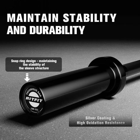Olympic Barbell 4ft 6ft 25mm Shaft For Serious Gains Heavy Duty Weightlifting Bar, black sleeve, snap ring design, durability focus