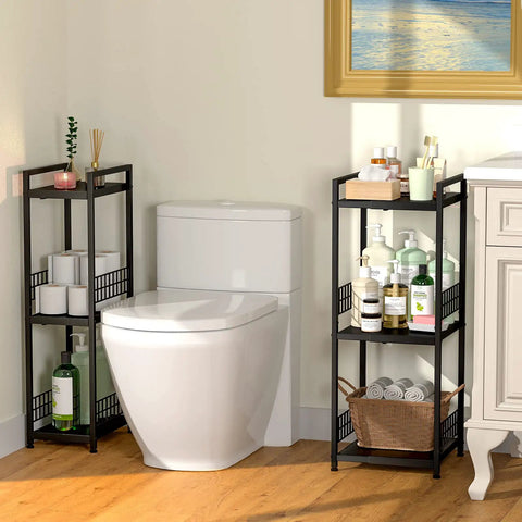 Clean Up Your Act With This 3 Tier Metal Shelving Unit Boasting An Expandable Narrow Frame Beefy Free Standing Storage Rack Hassle Free Setup Organizer For Bathrooms Kitchens And Laundry Zones