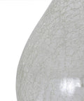 Close-up of crackled glass finish on Set Of 2 Crackled Teardrop Glass Table Lamps for Living Room And Bedroom, Modern Textured Finish