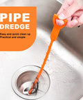 4 Pack 20 Inch Flexible Drain Snake Clog Remover Kit With Grip Handle For Hair And Debris In Sink Shower Tub And Toilet Easy To Use Drain Opener For Kitchen And Bathroom No Sweat Blockage Buster orange pipe dredge removing hair from sink drain