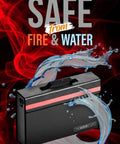 Fireproof Document Box For Legal Docs Passports Cash And Contracts Up To 2000 Fahrenheit 5 By 11 By 3.5 Inches, safe from fire and water