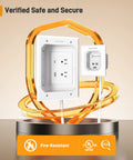 TV In Wall Cable Management Kit With USB And Type C Ports Cord Hider For Wall Mounted TVs with safety certification badges