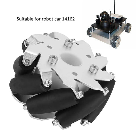 Four 100mm Steel Mecanum Wheel Set For Robot Cars All Direction Drive Wheels For DIY RC Cars And Model Builds Pro Grade Wheel Kit