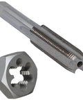 9/16-18 UNF Tap And Die Kit With HSS Plug Tap And Carbon Hex Die For Threading And Rethreading, POUT Series tools