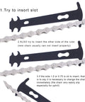 Bike Chain Removal Tool and Repair Kit for Cyclists, showing chain wear checker tool inserted into chain links.