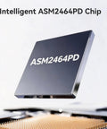 Blazing Fast 40Gbps NVMe M2 SSD Enclosure Handles Up To 8TB showing ASM2464PD chip detail in silver, designed for high performance.