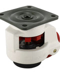Tough As Nails Leveling Casters 4 Pack With Slick Poly Wheels And Thick Nbr Rubber Pads Rock Solid Plate Mounted Base heavy-duty caster with adjustable plate
