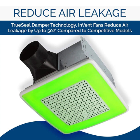 Super Quiet Bathroom Ventilation Fan With 110 Cfm Airflow And Vibrant Led Lighting, Energy Star Rated For Zero Sweat Humidity Pull And Snappy Fog Wipe Off, Solid Home Staple With Whisper Quiet Motor And Crisp White Cover