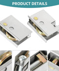Sliding Patio Door Rollers Replacement Set With Two Rollers Per Set One And A Half Inch Steel Ball Bearing Rollers Adjustable Height