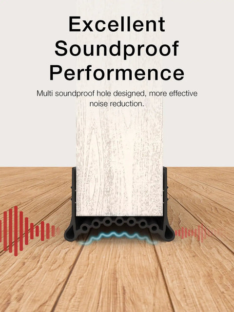 Kick Those Drafts Hella Durable Silicone Door Draft Stopper 39 Inch with soundproof design for effective noise reduction.