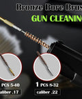 Must Have All In One Airgun Cleaning Kit For 177 And 22 Calibers Rifle And Pistol Bore Brush Set with Detachable Brass Rod