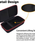Open view of hard case replacement for digital multimeter volt meter by Aenllosi for 6000 counts with mesh pocket and strap.