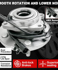 Dual Wheel Bearing Hub Assembly Set Fits Journey 2009 To 2018 And ProMaster 1500 2500 3500 2014 5 Lug With ABS