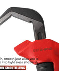 Nine And A Half Inch Hex Offset Wrench With One Eighth To Two And Five Eighths Inches Capacity Built Tough, slim jaws close-up